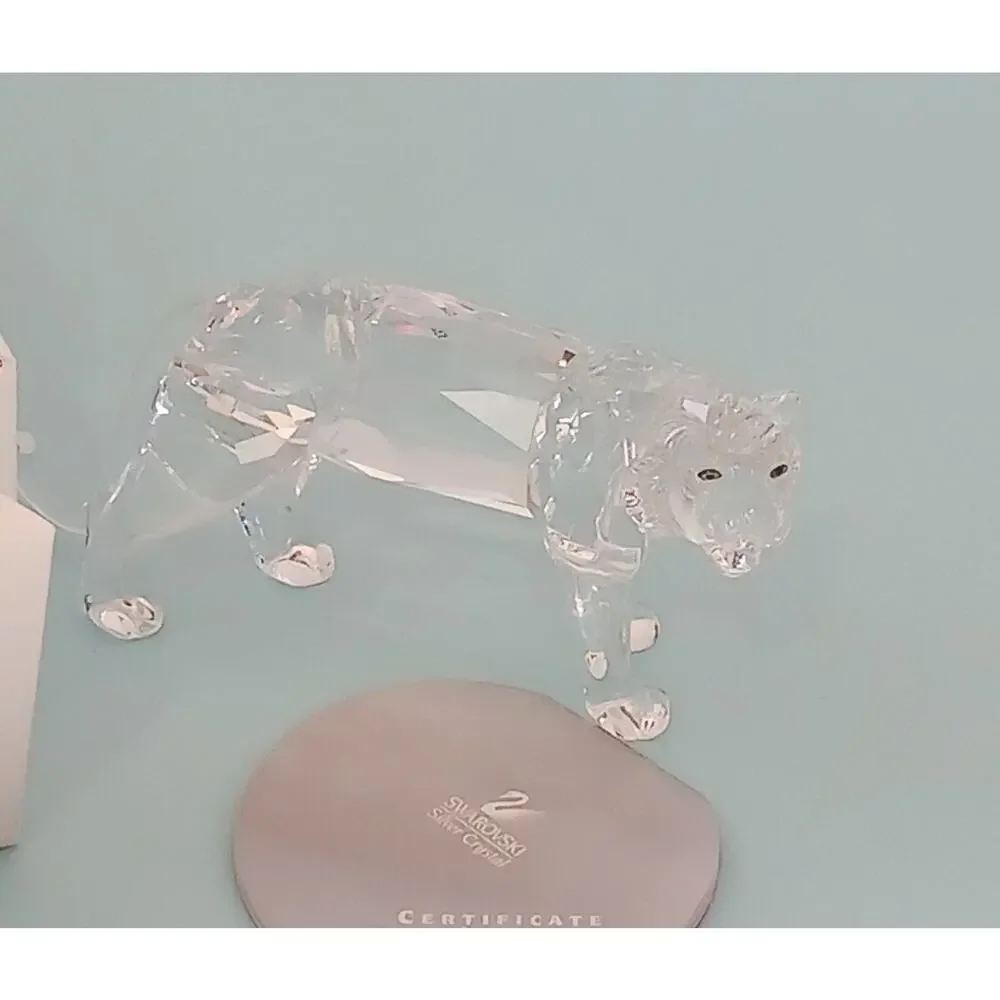Swarovski Crystal Tiger Figurine 220470 Animal Statue Wildlife Display With Box